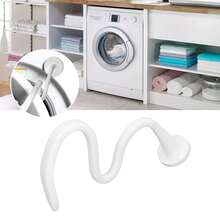 Support magnétique universel pour porte de lave-linge, support de porte de lave-linge à chargement frontal flexible et réglable, en alliage d'aluminium blanc avec silicone anti-moisissure et éliminateur d'odeurs - Voir 2