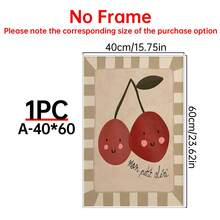 Mon Petit Cheri Print, Small Cherries, Children's Art, Cute Kids' Painting, Cute Nursery Wall Art, Lovely Print, Playroom, Nursery Art, Fruit. - Multicolor - View 13