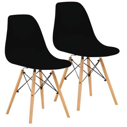LUMO HOME Set de 2 Sillas Eames para Comedor - Diseño Moderno y Minimalista, Ideal para Ambientes Contemporáneos y Elegantes, Fácil de Combinar con Diversos Estilos de Comedores (Blanco)