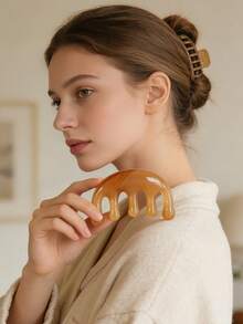 Set de 3/5/6/7 piezas de herramientas de masaje facial y belleza, incluye masajeador facial, tabla Gua Sha, peine de masaje para la cabeza, masajeador de nariz y ojos, rascador de espalda, adecuado para uso doméstico de mujeres, gran regalo - Multicolor - Ver 10