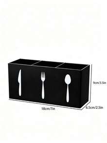 Multi-Function Kitchen Utensil Storage Rack - Space-Saving Plastic Cutlery Holder Box For Storing Spoons, Knives And Forks, For Kitchen Countertop And Drawer, Suitable For Home, Dining Room And Tabletop - Multicolor - View 13