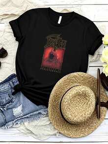 Maglietta da donna con stampa "DEATH THE SOUND OF PERSEVERANCE" Taglia S-4XL NL2129 - nero - Visualizzare 6