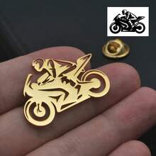 Custom Logo Pattern Hand-Drawn Brooch, Unisex, Stainless Steel Material, Personalized Custom Brooch Pin Badge, Party Jewelry, Can Be Worn On Clothing - Multicolor - View 7