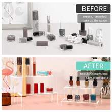 1/2/3/4/5/6 Pcs Transparent Acrylic U-Shaped Display Stand - Reusable Cupcake Stand For Desserts, Jewelry, Buffet And Party Supplies. Sturdy, Adjustable And Easy To Assemble - Clear - View 7