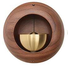 1 pieza Campana decorativa artística de metal - Alerta de sonido fuerte e impermeable, aleación de cobre duradera, elegante decoración del hogar, adecuada para entrada, oficina, regalo festivo, campana decorativa para el hogar, campana de oficina, campana decorativa, diseño exquisito - Multicolor - Ver 4