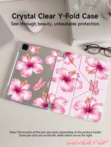 这款芙蓉花蝴蝶图案平板电脑保护套兼容 iPad Air 11 英寸 M3 2025 / M2 2024、Air 第五代 2022、(A16) 11 英寸第十一代 2025,也兼容三星 Galaxy Tab 和 Kindle Paperwhite 第十二代 2024。透明背壳,时尚图案保护套,支持自动睡眠/唤醒功能,配备气囊保护,适合作为礼物或办公用品。 - 彩色 - 查看 5