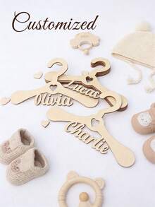 Gantungan Baju Mini dengan Nama yang Dipersonalisasi, Gantungan Kayu Kustom dengan Nama yang Cocok untuk Pakaian Kecil, Gantungan Lemari Kecil, Gantungan Pakaian Hewan Peliharaan, Dekorasi Rumah yang Dipersonalisasi, Pengorganisasian Lemari yang Disesuaikan, Hadiah Tampilan Nama yang Unik - MultiWarna - View 2