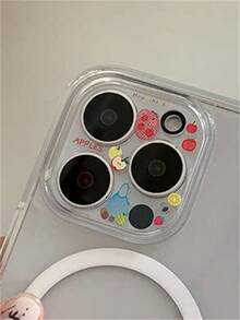 可爱透明相机镜头保护膜 DIY 贴纸 水果荔枝西瓜橙子图案 兼容 17 Pro Max 17 Pro 17 Air 16 Pro Max 15 Pro Max 14 Pro Max 13 Pro Max 16 15 14 Plus 12 Pro Max 11 可爱透明硬质玻璃保护壳 春季礼物 - 水果 - 查看 6