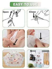 1 chiếc lưới che thức ăn cỡ lớn có thể gấp gọn, lều đựng thức ăn tái sử dụng với họa tiết quả anh đào, dụng cụ bảo vệ thực phẩm tại nhà tiện lợi, lý tưởng cho các bữa tiệc ngoài trời, dã ngoại và tiệc nướng BBQ, đồ dùng nhà bếp và phòng ăn, bảo vệ thực phẩm khỏi côn trùng và bụi bẩn. - anh đào - Xem 7
