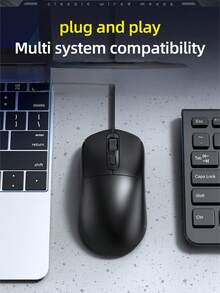 G580 有线游戏鼠标，带防滑垫，简约设计，高端质感 - 查看 9