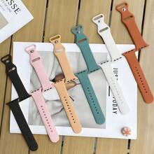 6条装，兼容 Series 10/9/8/7/6/5/4/3/SE，超柔软硅胶防水替换表带，适用于38mm/40mm/41mm/42mm/44mm/45mm/46mm/49mm表盘尺寸，情人节和感恩节礼物之选。 - 多色2 - 查看 11