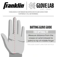 Franklin Sports  Guantes de bateo Powerstrap par de Guantes de bateo Guantes de béisbol + softbol Adulto - Adulto grande - Ver 5