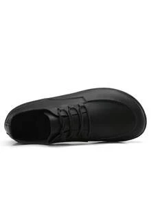2026 Nuevos mocasines casuales para hombres con punta ancha, transpirables y cómodos, adecuados para pies anchos, tallas grandes - Negro - Ver 4