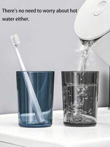 1pc Magnetic Inverted Toothbrush Cup Holder, Wall-Mounted Toothbrush Cup Storage Rack, Self-Adhesive Bathroom Toothbrush Cup Holder, Bathroom Toothbrush Cup, Toothbrush Holder, No Drilling Required, Space-Saving, Inverted Drainage Dust-Proof, Suitable For Bathroom Vanity, Used For Home, Apartment, Dormitory Bathroom Storage, Bathroom Storage Rack, Bathroom Accessories, Home Storage, Bathroom Decor - A - View 5