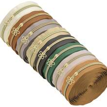 Bộ 5 khóa kéo nylon 177 inch + 5 đầu kéo, thích hợp để thay thế khóa kéo tự chế cho hành lý. - dây kéo màu - Xem 4