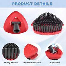 Mop Heads Replacements For O Ceda,Mop Replace Head For Oceda Rinseclean 2 Tank,Microfiber Mop Refills,Include 3 Spin Mop Replacement Head 1 Scrub Brush 1 Mop Base Machine Washable &Amp; Easy To Replace - White - View 7