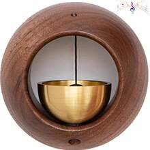1 pieza Campana decorativa artística de metal - Alerta de sonido fuerte e impermeable, aleación de cobre duradera, elegante decoración del hogar, adecuada para entrada, oficina, regalo festivo, campana decorativa para el hogar, campana de oficina, campana decorativa, diseño exquisito - Multicolor - Ver 2