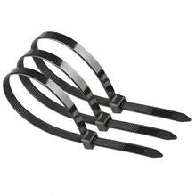 100 chiếc dây buộc cáp nylon tự khóa, màu trắng và đen, buộc chắc chắn, cố định dây, bền, lý tưởng để quản lý dây điện. - Dây buộc cáp - Xem 5