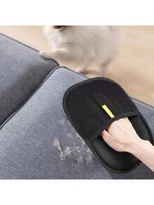 1/2 đôi găng tay loại bỏ lông thú cưng tái sử dụng, găng tay chải chuốt thú cưng hai mặt, thích hợp để làm sạch lông thú cưng trên thảm, đồ nội thất và quần áo. - ngẫu nhiên - Xem 5