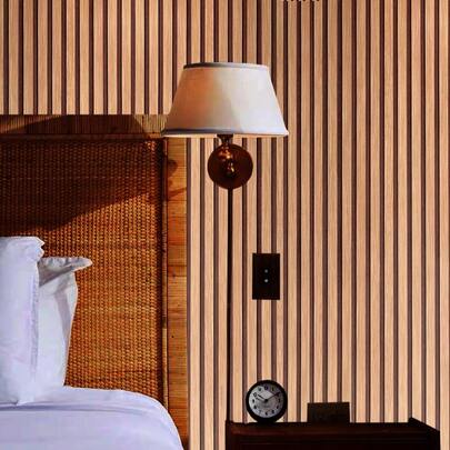 1 Roll Striped Grid Peel And Stick Wallpaper, Self-Adhesive PVC Removable Vinyl Contact Paper For TV Background, Living Room, Dining Room, Bathroom, Bedroom, Commercial And Residential Use, Furniture Renovation, Waterproof, Soundproof, Luxury Flat Decorative Sticker
