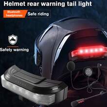JYD-BT80 磁吸式摩托车头盔耳机 – 蓝牙 5.4，后置警示尾灯，1000mAh 电池，IPX4 防水，自动接听，免提通话和 MP3 播放 - A - 查看 2