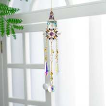 Hanging Catchers With Crystals, Glass Icicle Prisms Rhinestones Suncatcher, Maker Pendant Indoor Window Home Car Decor - 心臟-1 - 查看 5