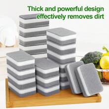 5pcs Dishwashing Sponges, Cleaning Scrubbing Cloths, Double-Sided Cleaning Brushes, Magic Kitchen Pot Scrubbers, Pot Scrubbing Sponges - 5件 - 查看 5