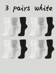 3双/6双/10双/20双秋冬针织袜，镂空针织袜，露趾袜，男士紧身中筒袜，紧身过膝袜，秋季 - 彩色 - 查看 7