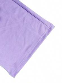 Women's Casual 2-Piece Set, Solid Color Elegant Long Sleeve Hooded Sweatshirt With Drawstring Pocket And Straight Leg Drawstring Pants - 淡紫色 - 查看 8