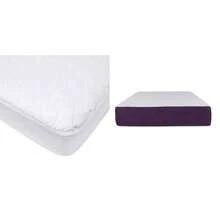 American Baby Company Cubierta Protectora Impermeable Ajustable Cama Infantil + Memory Foam Baby Colchón Cuna Bebé Baby Good Firmeza Media/Suave 120x60x15cm Espuma Poliuretano - como en la foto - Ver 1