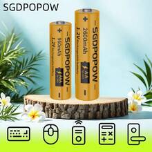 SGDPOPOW Baterai NiMH AA/AAA R06/R03 2600mAh/960mAh, Baterai Stabil, Cocok Untuk Mainan, Kunci Pintu, Dan Berbagai Produk Elektronik Yang Menggunakan Baterai AA Atau AAA - View 4