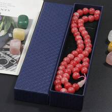 33/45pcs 10mm Red Stone Rosary Bracelet, Suitable For Women, Comes With Elegant Gift Box, Perfect Ramadan Gift - Pink - View 8