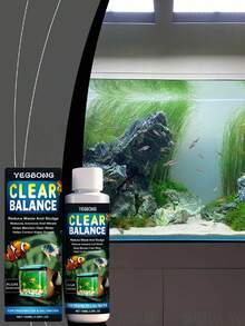 YEGBONG 1瓶/100毫升水族箱清洁剂，适用于淡水鱼缸的日常清洁和维护，可澄清水质、去除藻类、分解有机物、絮凝悬浮颗粒、清洁玻璃壁和设备。 - 液體 - 查看 3