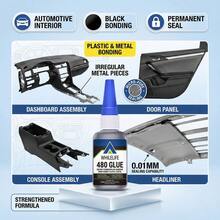 480 High Strength Black Adhesive - Impact And Vibration Resistant, Ideal For Automotive And Industrial Repair - 480 - View 6