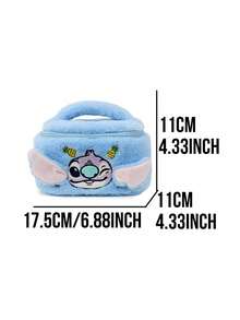Disney Cartoon Makeup Bag Plush Cosmetic Storage Pouch Organizer With Handle Nick Wilde Judy Carrot Stitch Embroidery, Fabric & Zipper Closure, Large Capacity, Travel Toiletry Bag, School Office Stationery Storage Pouch, Cartoon Kawaii Accessories For Girls Students, Perfect Gift Set, Ideal For Gifting, Birthday Gift, Friendship Gift, Compact & Lightweight, Suitable For Travel - Multicolor - View 12