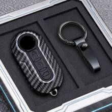 ABS Carbon Fiber Shell Fob For Citroen Jumper For Peugeot Boxer For Fiat 500 Ducato Panda 500L Punto Lancia Musa Car Remote Key Case Cover - Type a - View 9