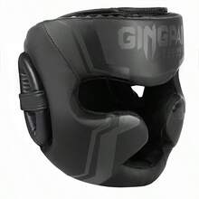 GINGPAI Protector de cabeza de boxeo de cara completa grueso, casco de kickboxing para adolescentes y adultos, protección para entrenamiento y competencia de MMA - Multicolor - Ver 16