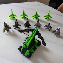 Kids Toy Airplane Hand Launcher, Outdoor Shooting Flying Toy For Boys Girls, Leisure Game Entertainment, Halloween Birthday Gift - Green - View 11