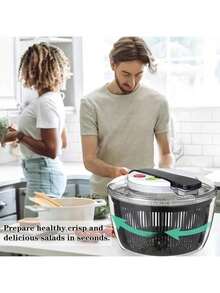 Bộ 1 dụng cụ quay ly tâm và sấy khô rau củ 3L/5L, dụng cụ quay ly tâm salad, giỏ đựng trái cây, dụng cụ rửa và sấy khô rau củ, giỏ lọc trái cây, dụng cụ quay ly tâm rau diếp, giỏ lọc, rổ lọc, dụng cụ sấy khô, dụng cụ nhà bếp thiết thực, dụng cụ rửa rau củ, đồ dùng nhà bếp, dụng cụ quay ly tâm salad, khay đựng trái cây, đồ dùng nhà bếp thiết yếu, đồ dùng cho tiệc tùng - rổ thoát nước - Xem 7