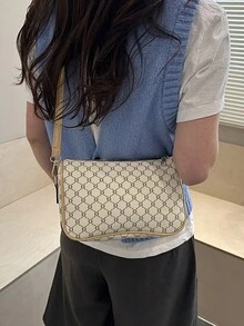 2026新款时尚百搭女士单肩包，时尚斜挎方包，优雅春季配饰 - 白色 - 查看 7