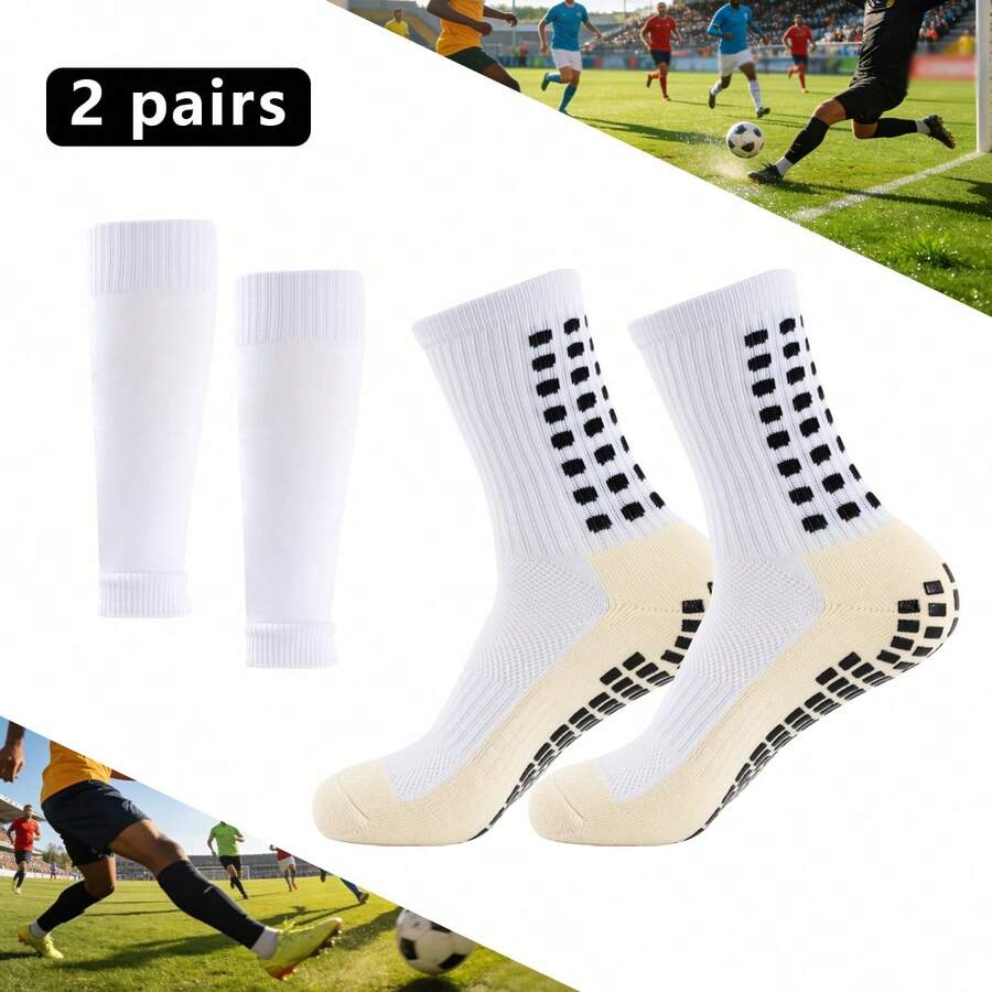 Bộ dụng cụ thể thao 1 món (bao chân bóng đá dán + tất giữ ấm), chất liệu dệt kim cao cấp, ôm sát chân hiệu quả. - Nhiều màu - Xem 1