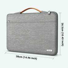 TECOOL 13-16 Inch Slim & Protective Laptop Sleeve Case With Telescopic Handle, Water-Repellent Computer Bag For MacBook Pro/Air,HP,Durable Polyester Briefcase For Men Women,Multiple Colors Available - View 21