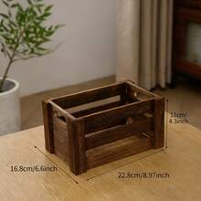 1 chiếc/3 chiếc hộp gỗ thủ công kiểu cổ điển có thể xếp chồng lên nhau, thích hợp để đựng đồ trong nhà nông thôn, nhà bếp, phòng tắm, phòng khách và tủ quần áo, đồ dùng nhà bếp, đồ dùng cần thiết cho kỳ nghỉ, đồ dùng nhà bếp. - Nhiều màu - Xem 21