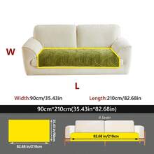 1 pieza Cojín de sofá de jacquard de peluche, almohadilla para asiento antideslizante y apta para mascotas, cubierta de sofá gruesa y cálida para sofás de 1 a 4 plazas, cubierta protectora decorativa, lavable a máquina - Multicolor - Ver 27