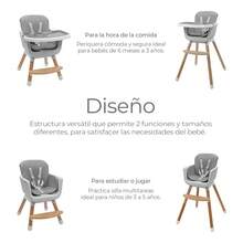 4-In-1 Adjustable Baby High Chair For Feeding, Dark Gray - Grey - View 5