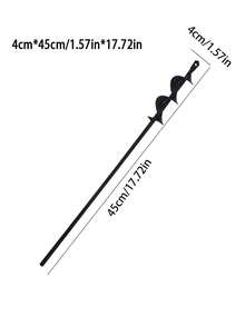 1支装 Quick-Plant 重型螺旋钻头，园艺螺旋钻和球茎种植工具，金属园艺工具 - 非常适合种植盆栽植物和钻伞孔，单支装，3/8英寸六角柄，手动 - 彩色 - 查看 12