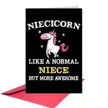 Funny Birthday Card - Perfect Prank Gift For Niece, Includes Envelope, Ideal For Family Parties And Great As A Present To Friends Or Colleagues - Multicolor - View 6