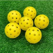 12 Sets Of 74mm 40-Hole Plastic Pickleball Sets - Vibrant Mixed Colors, TPE Material, Lightweight And Durable, Essential For Outdoor Team Sports And Training. - Multicolor - View 4