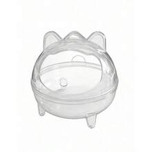 透明仓鼠沙浴容器，塑料仓鼠洗澡间，小型宠物礼物 - 無色 - 查看 8