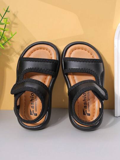Kids Flat Sandals, Infant Sandals, Casual Sports Sandals For Boys And Girls, Summer Shoes With Hook And Loop, Non-Slip